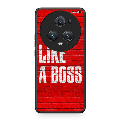 Honor Magic5 Pro Like A Boss θήκη από τη Smartfits με σχέδιο στο πίσω μέρος και μαύρο περίβλημα | Smartphone case with colorful back and black bezels by Smartfits