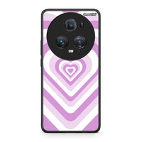 Thumbnail for Honor Magic5 Pro Lilac Hearts θήκη από τη Smartfits με σχέδιο στο πίσω μέρος και μαύρο περίβλημα | Smartphone case with colorful back and black bezels by Smartfits