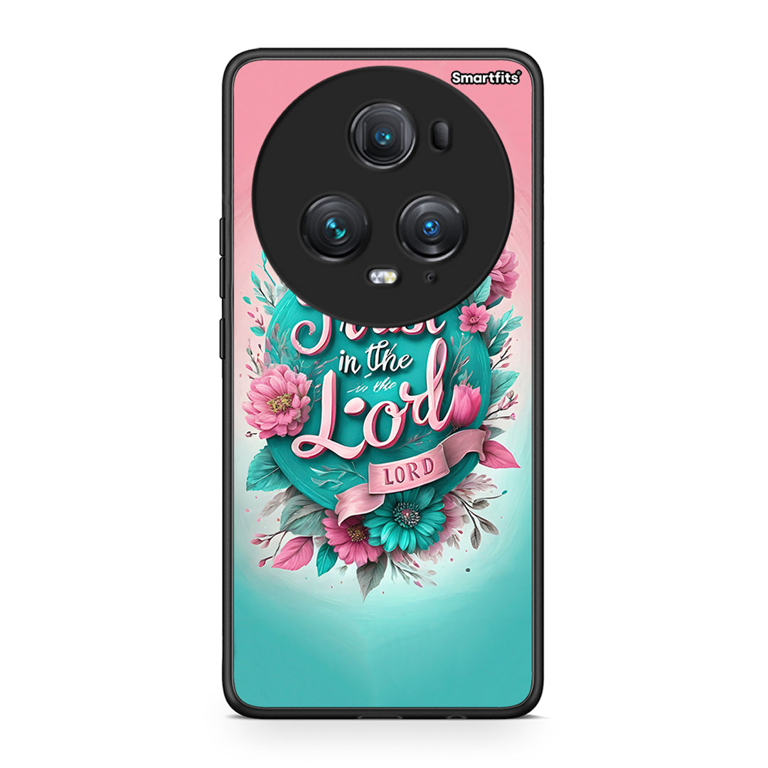 Honor Magic5 Pro Lord Trust θήκη από τη Smartfits με σχέδιο στο πίσω μέρος και μαύρο περίβλημα | Smartphone case with colorful back and black bezels by Smartfits