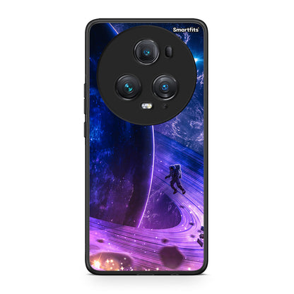 Honor Magic5 Pro Lost Astronaut θήκη από τη Smartfits με σχέδιο στο πίσω μέρος και μαύρο περίβλημα | Smartphone case with colorful back and black bezels by Smartfits