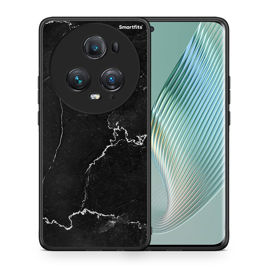 Θήκη Honor Magic5 Pro Marble Black από τη Smartfits με σχέδιο στο πίσω μέρος και μαύρο περίβλημα | Honor Magic5 Pro Marble Black case with colorful back and black bezels