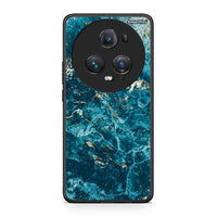 Thumbnail for Honor Magic5 Pro Marble Blue θήκη από τη Smartfits με σχέδιο στο πίσω μέρος και μαύρο περίβλημα | Smartphone case with colorful back and black bezels by Smartfits