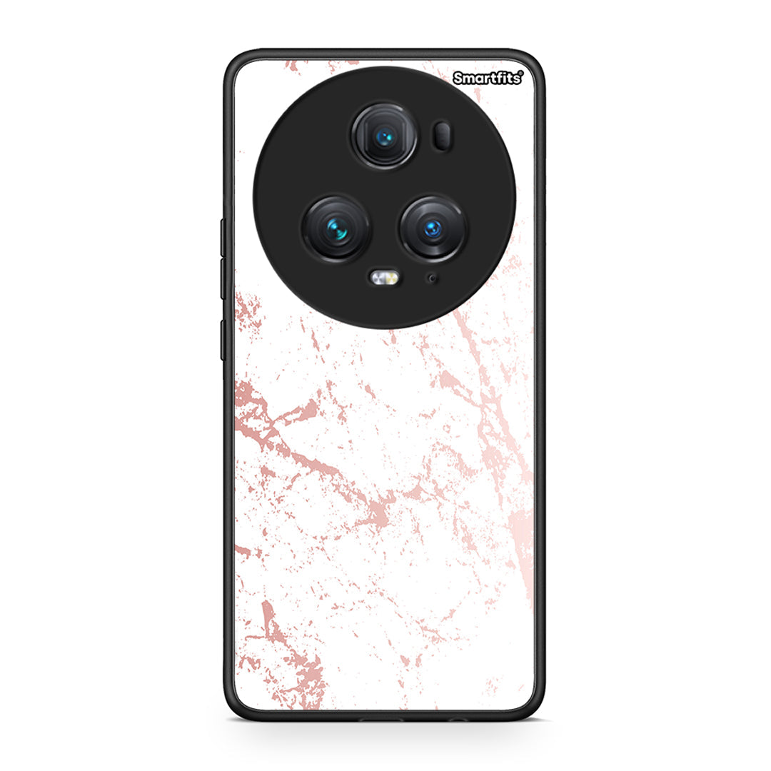 116 - Honor Magic5 Pro Pink Splash Marble case, cover, bumper