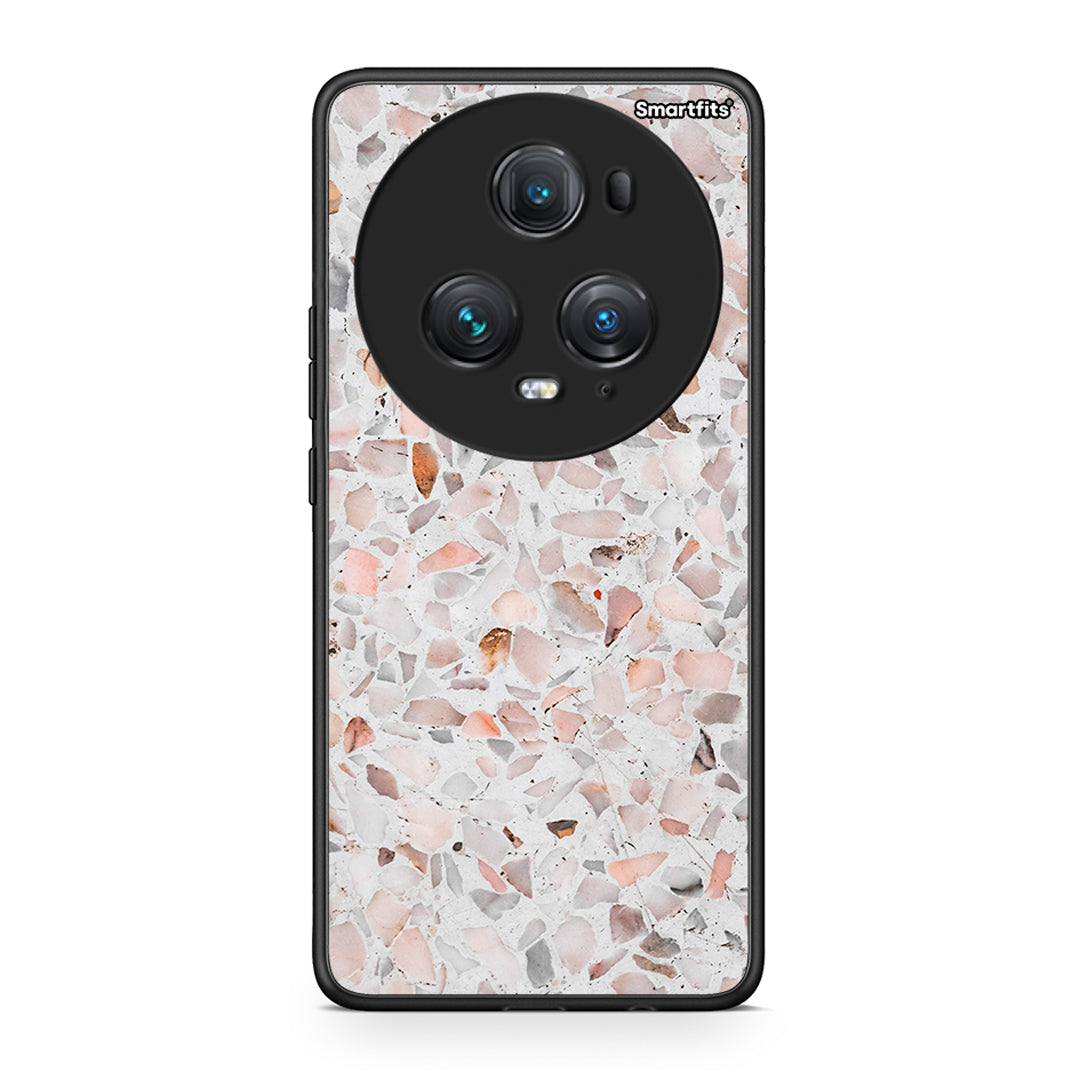 Honor Magic5 Pro Marble Terrazzo θήκη από τη Smartfits με σχέδιο στο πίσω μέρος και μαύρο περίβλημα | Smartphone case with colorful back and black bezels by Smartfits