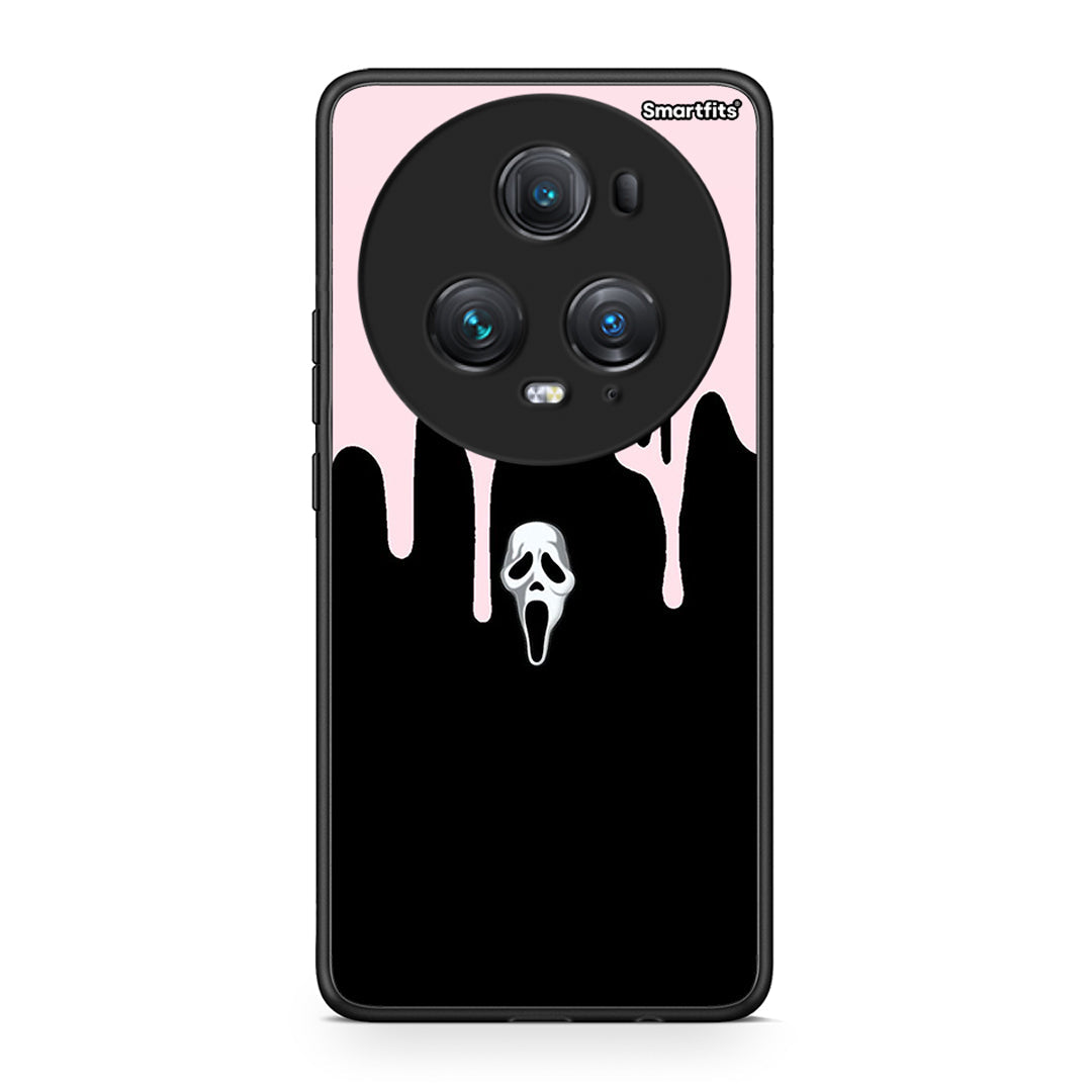 Honor Magic5 Pro Melting Halloween Mask Θήκη από τη Smartfits με σχέδιο στο πίσω μέρος και μαύρο περίβλημα | Smartphone case with colorful back and black bezels by Smartfits