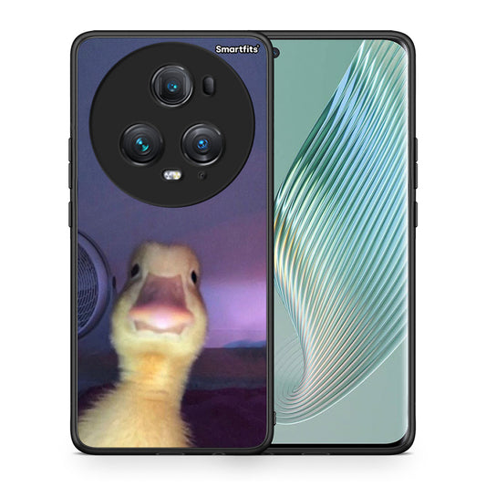 Θήκη Honor Magic5 Pro Meme Duck από τη Smartfits με σχέδιο στο πίσω μέρος και μαύρο περίβλημα | Honor Magic5 Pro Meme Duck case with colorful back and black bezels