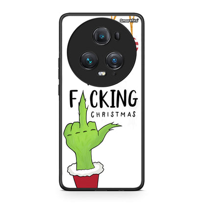 Honor Magic5 Pro Merry F Xmas θήκη από τη Smartfits με σχέδιο στο πίσω μέρος και μαύρο περίβλημα | Smartphone case with colorful back and black bezels by Smartfits
