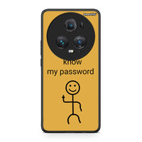 Thumbnail for Honor Magic5 Pro My Password Θήκη από τη Smartfits με σχέδιο στο πίσω μέρος και μαύρο περίβλημα | Smartphone case with colorful back and black bezels by Smartfits