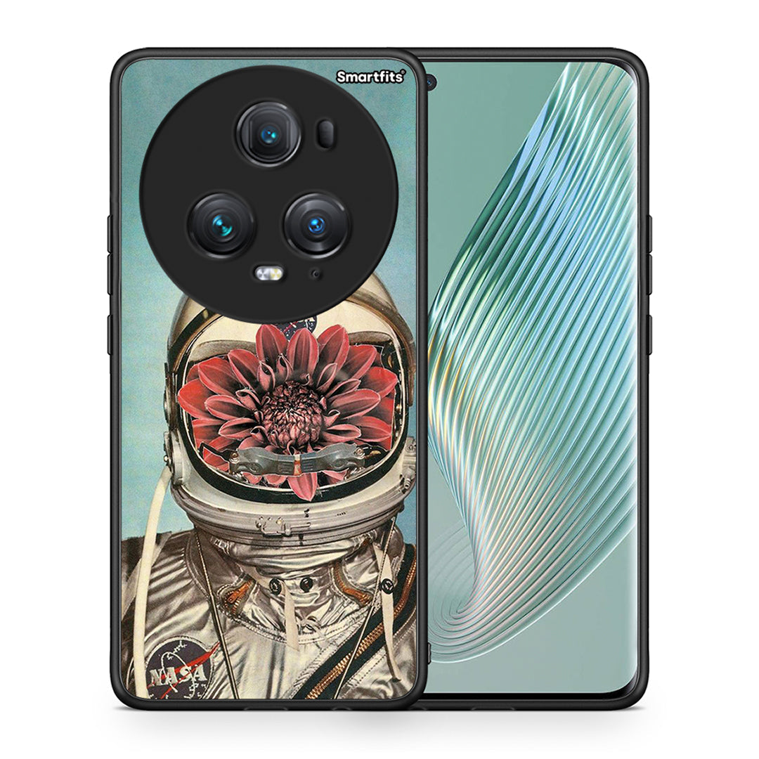 Θήκη Honor Magic5 Pro Nasa Bloom από τη Smartfits με σχέδιο στο πίσω μέρος και μαύρο περίβλημα | Honor Magic5 Pro Nasa Bloom case with colorful back and black bezels
