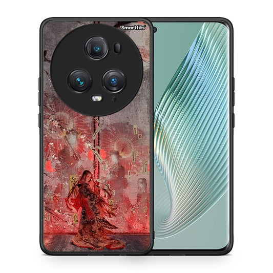 Θήκη Honor Magic5 Pro Nezuko Kamado από τη Smartfits με σχέδιο στο πίσω μέρος και μαύρο περίβλημα | Honor Magic5 Pro Nezuko Kamado case with colorful back and black bezels