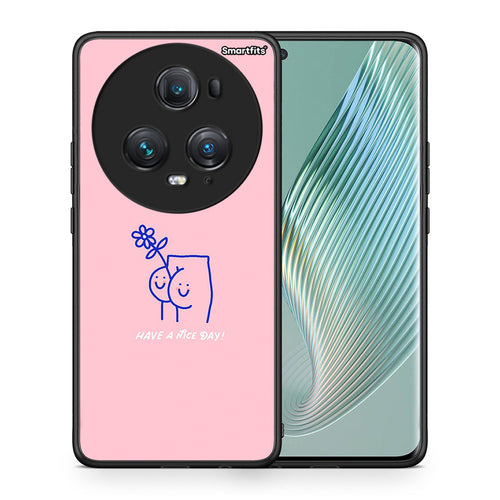 Θήκη Honor Magic5 Pro Nice Day από τη Smartfits με σχέδιο στο πίσω μέρος και μαύρο περίβλημα | Honor Magic5 Pro Nice Day case with colorful back and black bezels