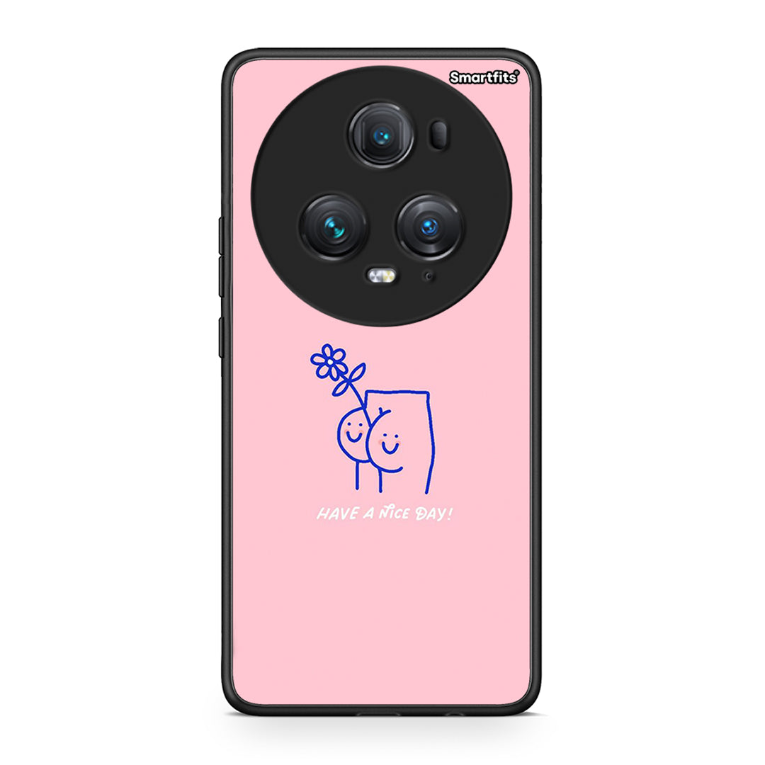 Honor Magic5 Pro Nice Day θήκη από τη Smartfits με σχέδιο στο πίσω μέρος και μαύρο περίβλημα | Smartphone case with colorful back and black bezels by Smartfits