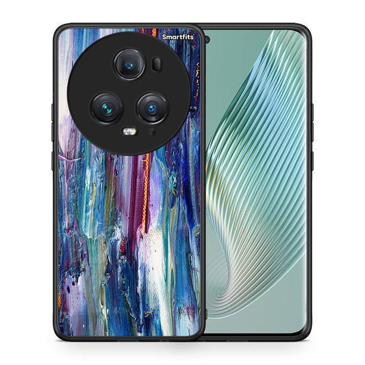 Θήκη Honor Magic5 Pro Winter Paint από τη Smartfits με σχέδιο στο πίσω μέρος και μαύρο περίβλημα | Honor Magic5 Pro Winter Paint case with colorful back and black bezels