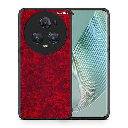 Θήκη Honor Magic5 Pro Paisley Cashmere από τη Smartfits με σχέδιο στο πίσω μέρος και μαύρο περίβλημα | Honor Magic5 Pro Paisley Cashmere case with colorful back and black bezels
