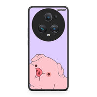 Thumbnail for Honor Magic5 Pro Pig Love 2 Θήκη Αγίου Βαλεντίνου από τη Smartfits με σχέδιο στο πίσω μέρος και μαύρο περίβλημα | Smartphone case with colorful back and black bezels by Smartfits
