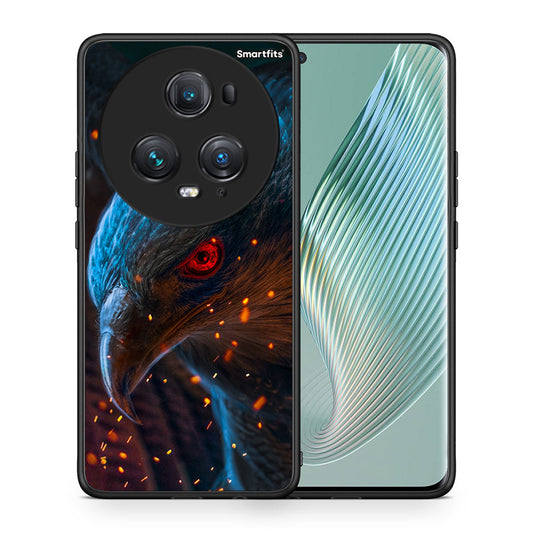 Θήκη Honor Magic5 Pro Eagle PopArt από τη Smartfits με σχέδιο στο πίσω μέρος και μαύρο περίβλημα | Honor Magic5 Pro Eagle PopArt case with colorful back and black bezels