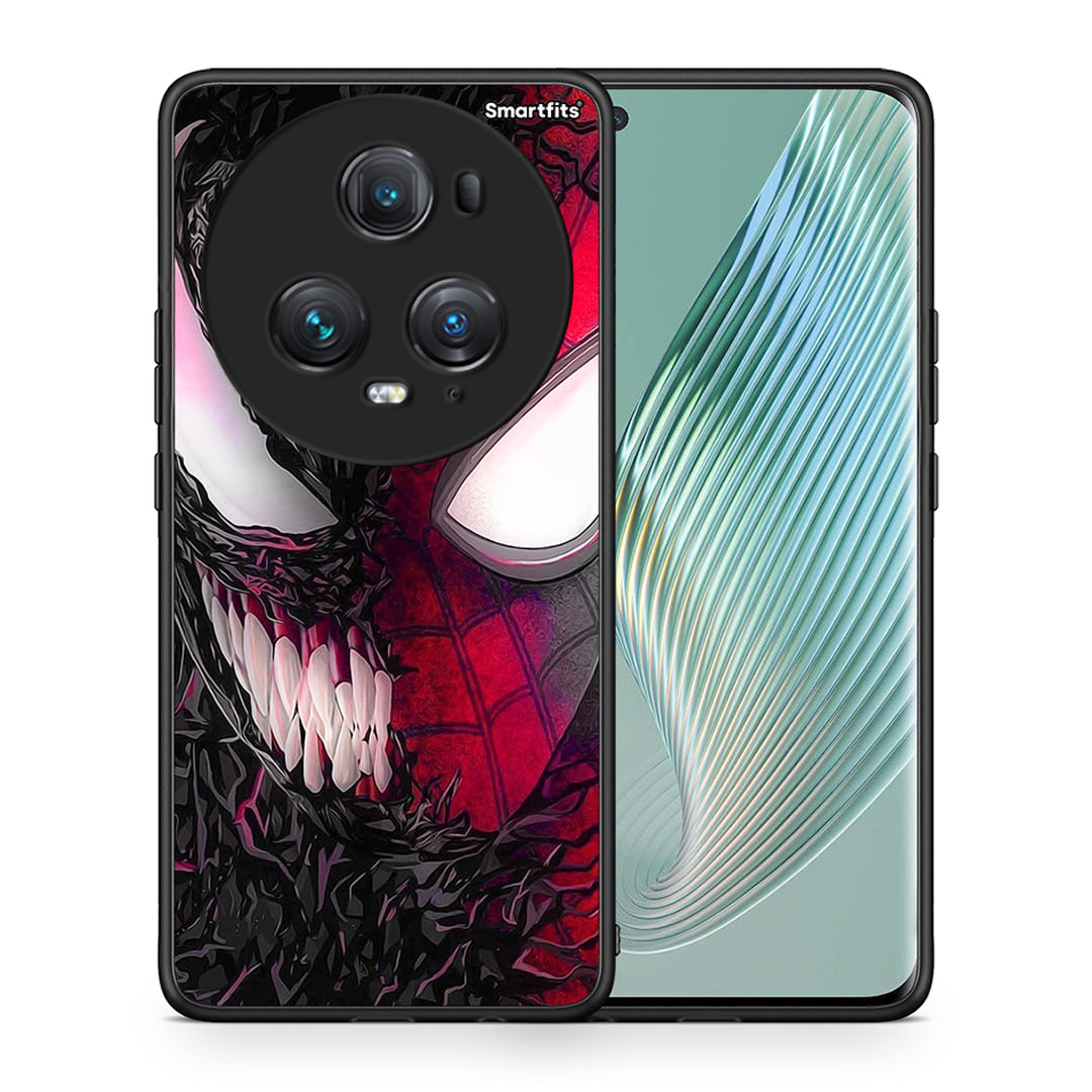 Θήκη Honor Magic5 Pro SpiderVenom PopArt από τη Smartfits με σχέδιο στο πίσω μέρος και μαύρο περίβλημα | Honor Magic5 Pro SpiderVenom PopArt case with colorful back and black bezels