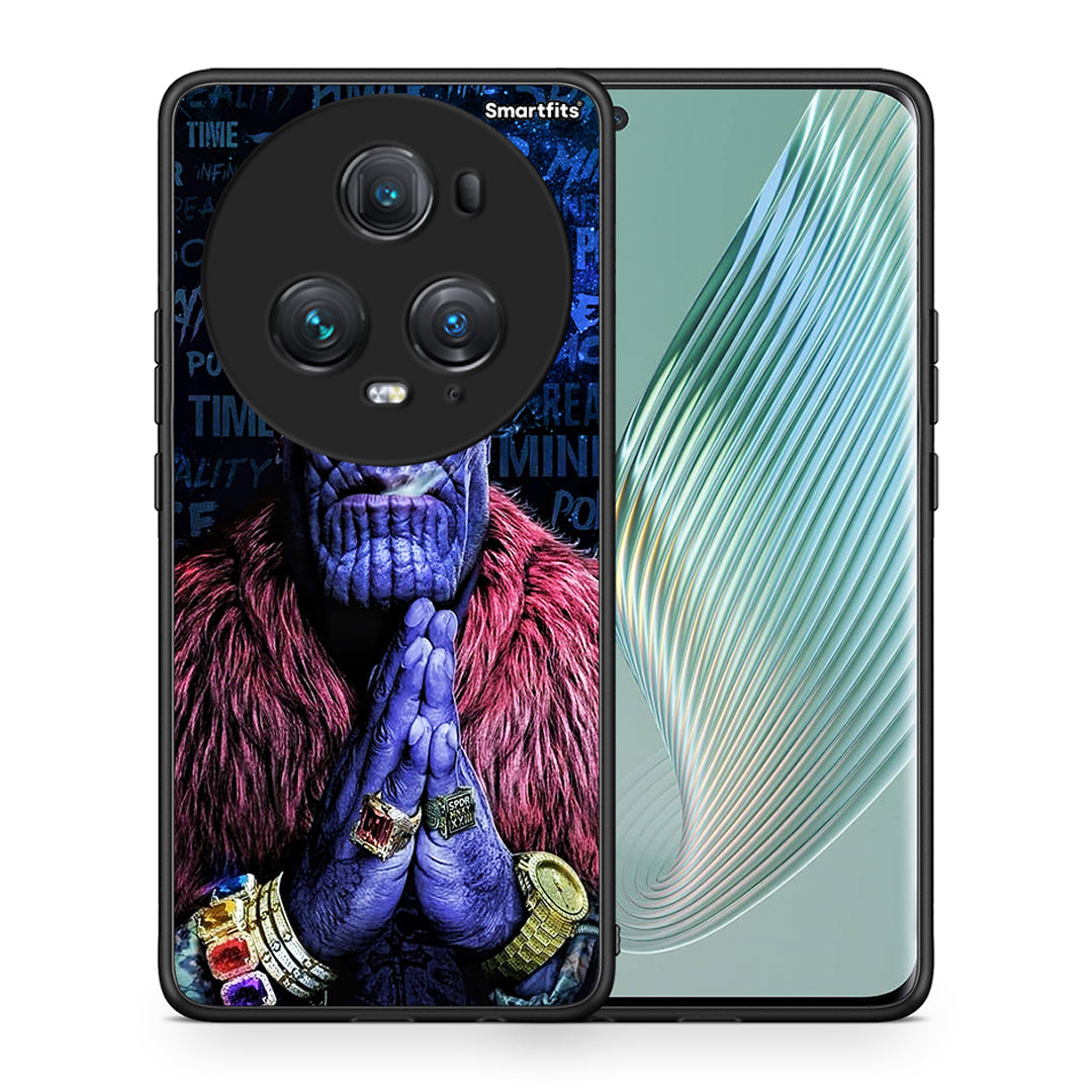 Θήκη Honor Magic5 Pro Thanos PopArt από τη Smartfits με σχέδιο στο πίσω μέρος και μαύρο περίβλημα | Honor Magic5 Pro Thanos PopArt case with colorful back and black bezels