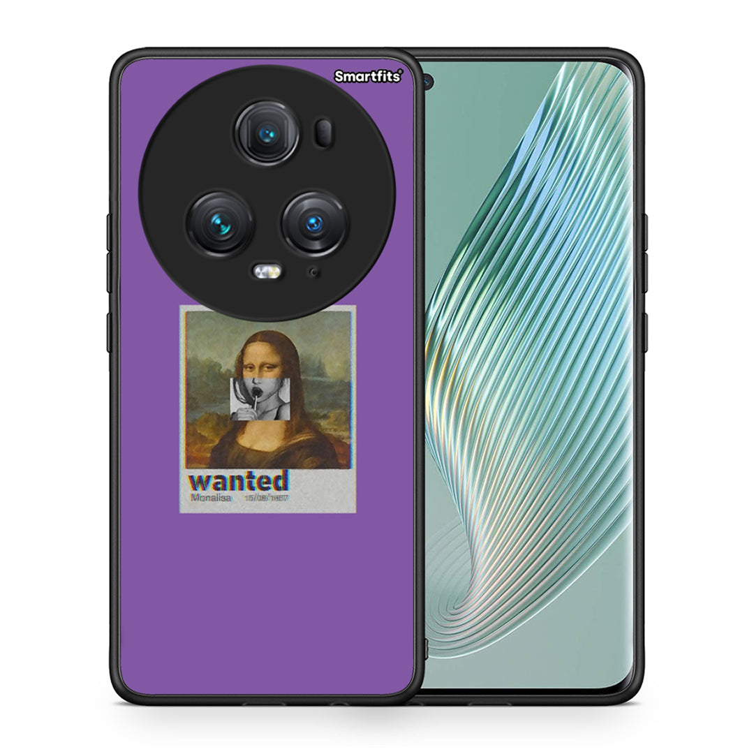Θήκη Honor Magic5 Pro Monalisa Popart από τη Smartfits με σχέδιο στο πίσω μέρος και μαύρο περίβλημα | Honor Magic5 Pro Monalisa Popart case with colorful back and black bezels