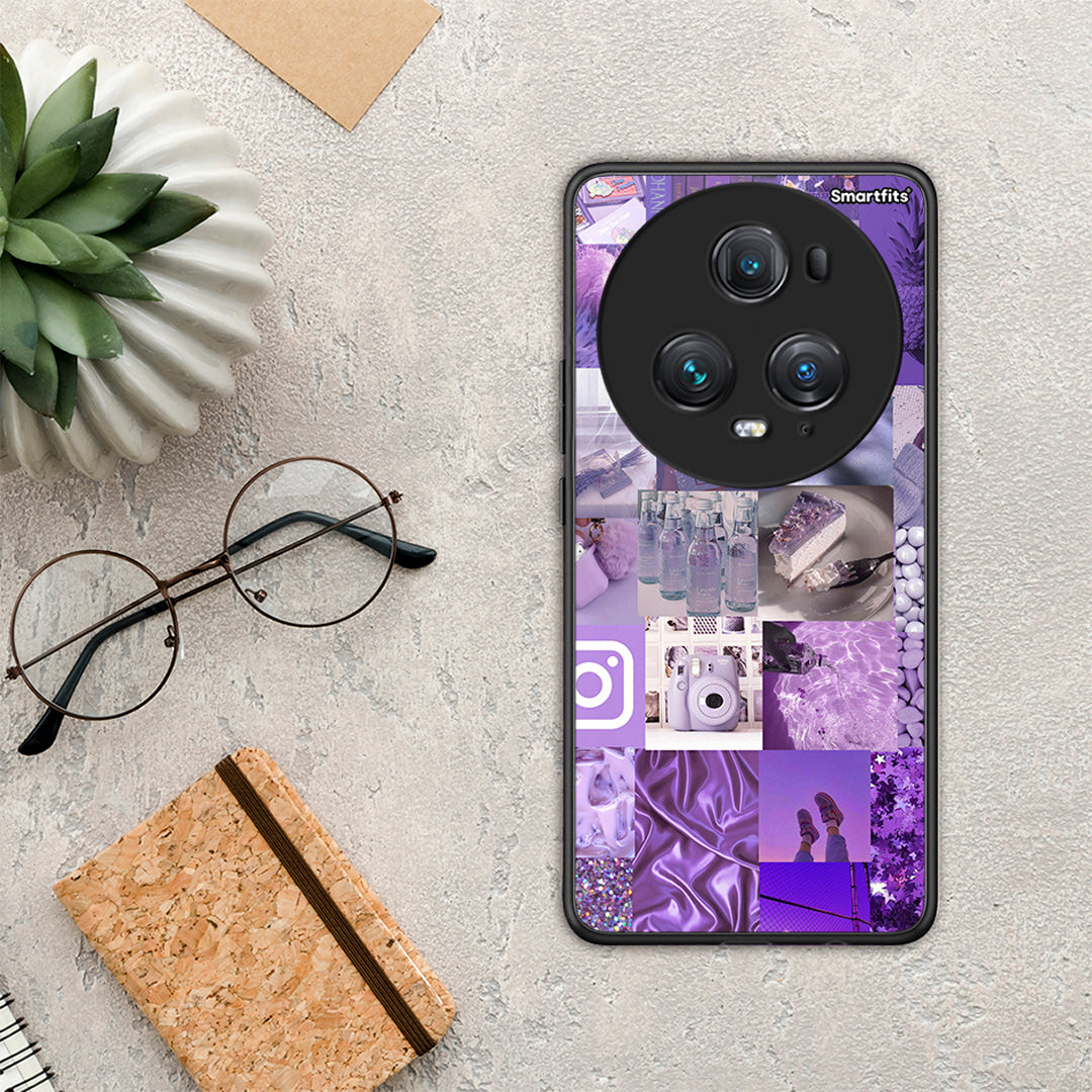 Purple Aesthetic Collage - Honor Magic5 Pro θήκη