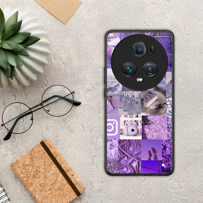 Purple Aesthetic Collage - Honor Magic5 Pro θήκη