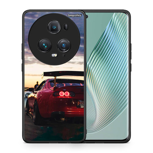 Θήκη Honor Magic5 Pro Racing Supra από τη Smartfits με σχέδιο στο πίσω μέρος και μαύρο περίβλημα | Honor Magic5 Pro Racing Supra case with colorful back and black bezels