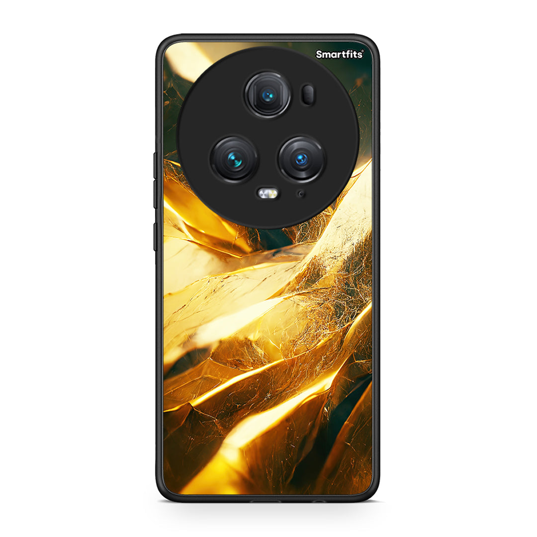 Honor Magic5 Pro Real Gold θήκη από τη Smartfits με σχέδιο στο πίσω μέρος και μαύρο περίβλημα | Smartphone case with colorful back and black bezels by Smartfits