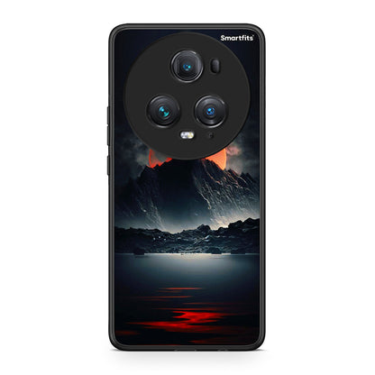 Honor Magic5 Pro Red Full Moon θήκη από τη Smartfits με σχέδιο στο πίσω μέρος και μαύρο περίβλημα | Smartphone case with colorful back and black bezels by Smartfits