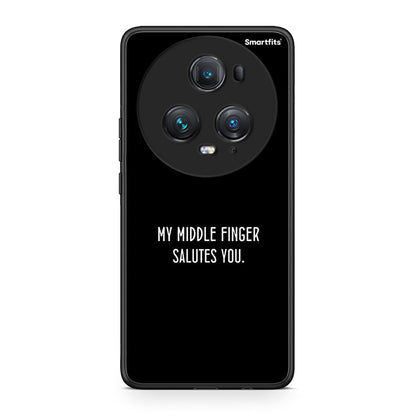 Honor Magic5 Pro Salute θήκη από τη Smartfits με σχέδιο στο πίσω μέρος και μαύρο περίβλημα | Smartphone case with colorful back and black bezels by Smartfits