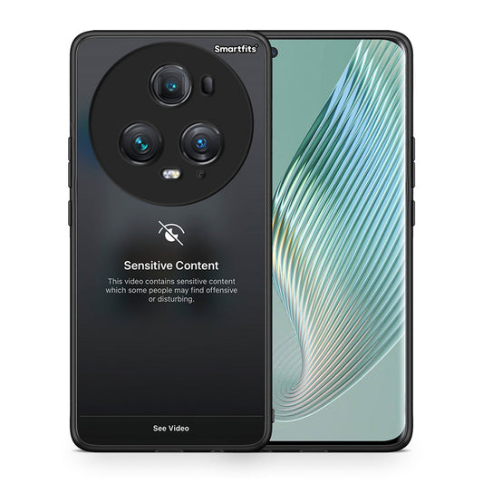 Θήκη Honor Magic5 Pro Sensitive Content από τη Smartfits με σχέδιο στο πίσω μέρος και μαύρο περίβλημα | Honor Magic5 Pro Sensitive Content case with colorful back and black bezels