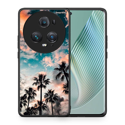 Θήκη Honor Magic5 Pro Sky Summer από τη Smartfits με σχέδιο στο πίσω μέρος και μαύρο περίβλημα | Honor Magic5 Pro Sky Summer case with colorful back and black bezels