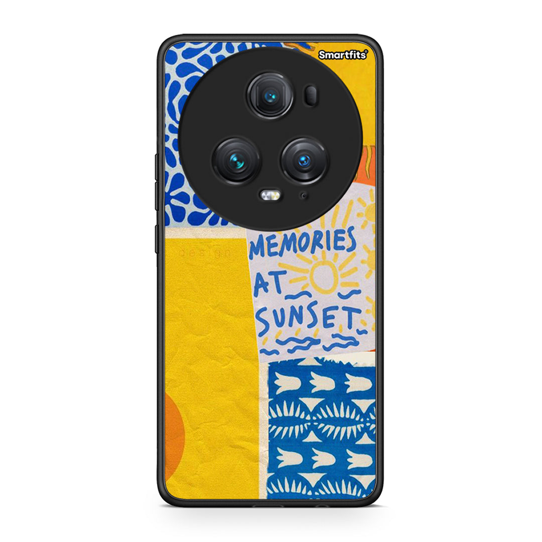 Honor Magic5 Pro Sunset Memories Θήκη από τη Smartfits με σχέδιο στο πίσω μέρος και μαύρο περίβλημα | Smartphone case with colorful back and black bezels by Smartfits