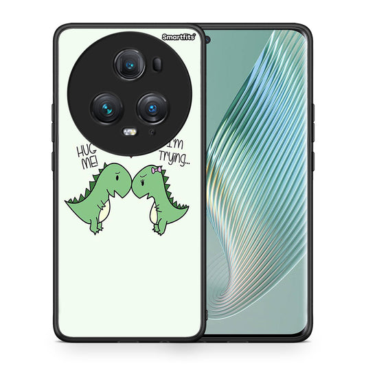 Θήκη Honor Magic5 Pro Rex Valentine από τη Smartfits με σχέδιο στο πίσω μέρος και μαύρο περίβλημα | Honor Magic5 Pro Rex Valentine case with colorful back and black bezels