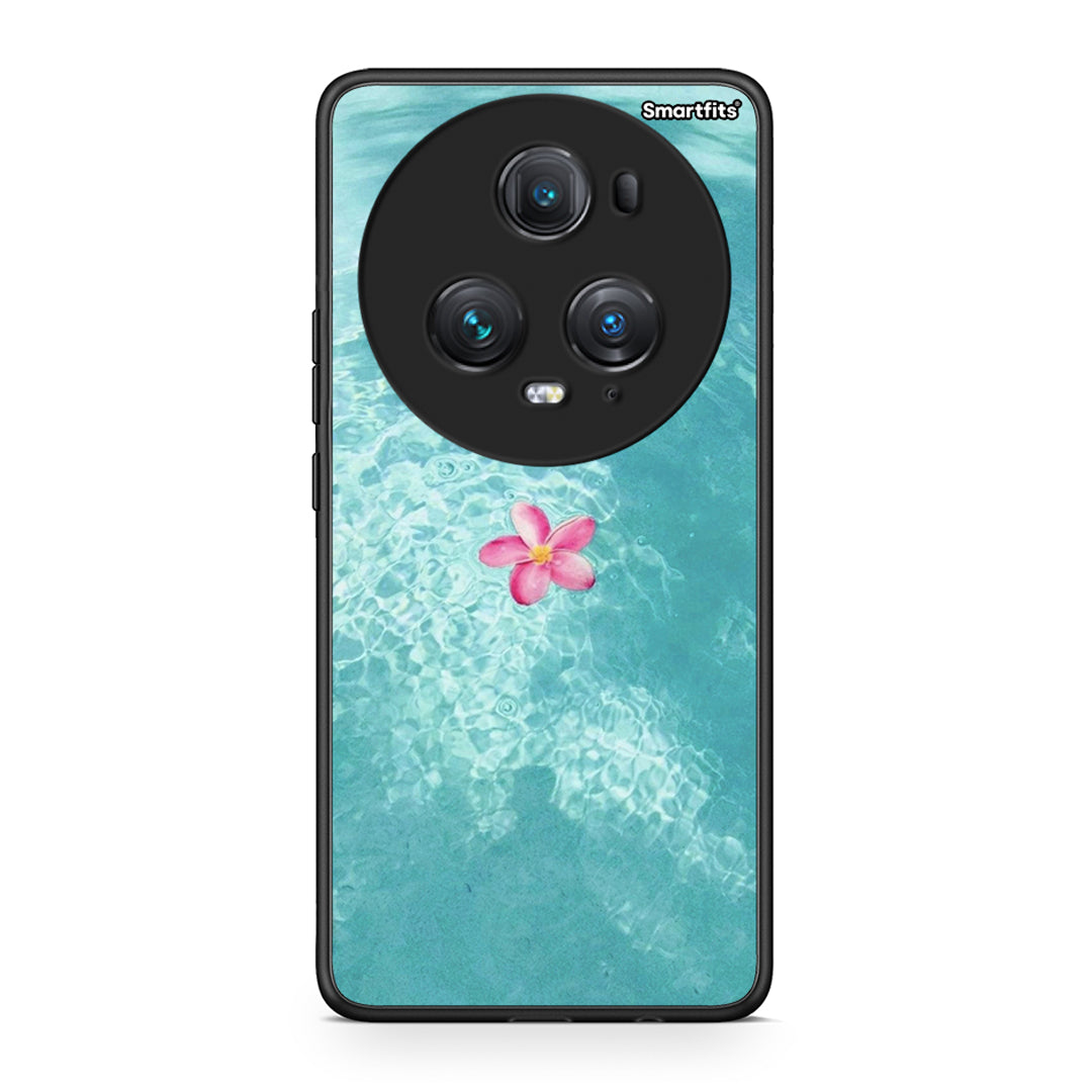Honor Magic5 Pro Water Flower Θήκη από τη Smartfits με σχέδιο στο πίσω μέρος και μαύρο περίβλημα | Smartphone case with colorful back and black bezels by Smartfits