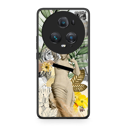 Honor Magic5 Pro Woman Statue θήκη από τη Smartfits με σχέδιο στο πίσω μέρος και μαύρο περίβλημα | Smartphone case with colorful back and black bezels by Smartfits