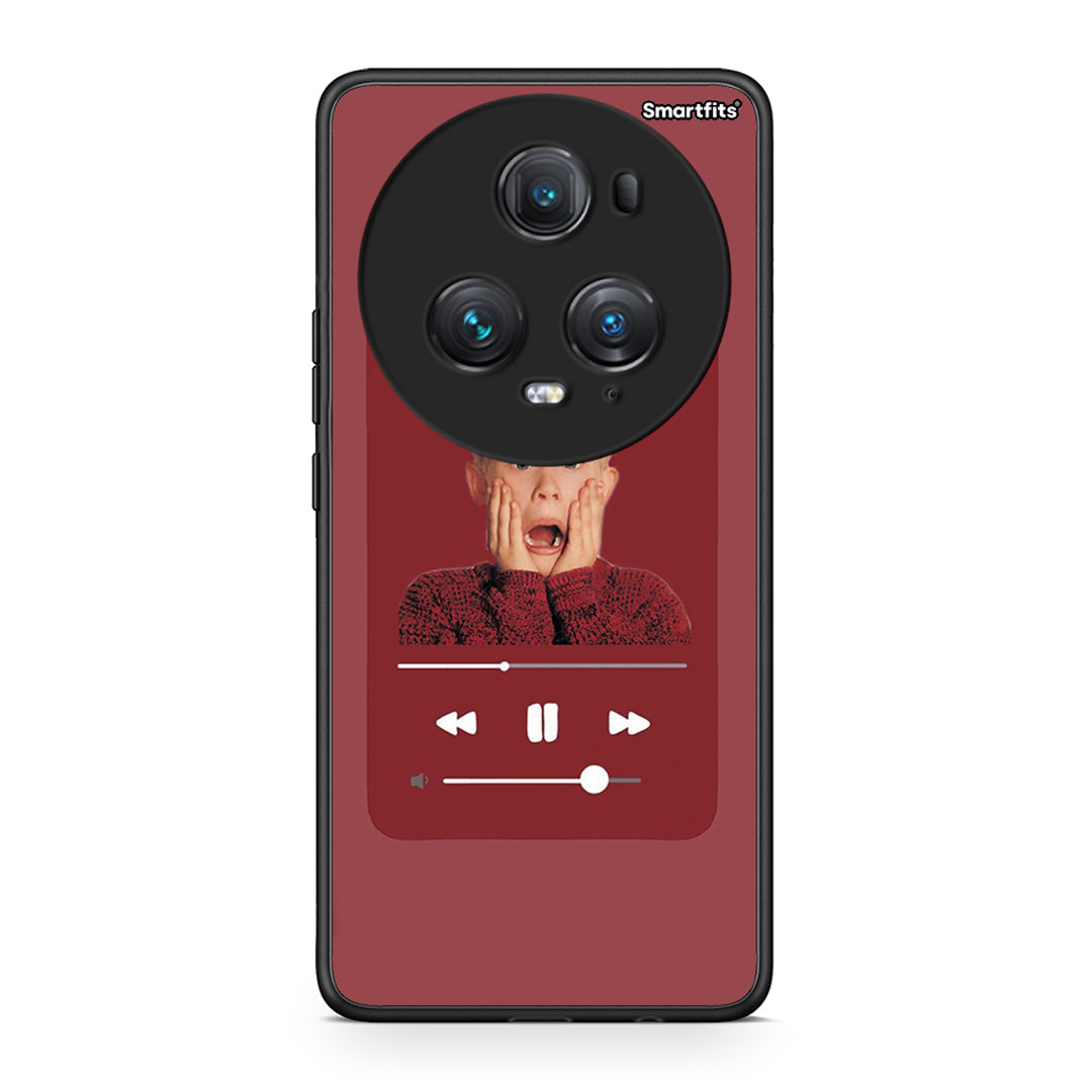 Honor Magic5 Pro Xmas Alone Music θήκη από τη Smartfits με σχέδιο στο πίσω μέρος και μαύρο περίβλημα | Smartphone case with colorful back and black bezels by Smartfits