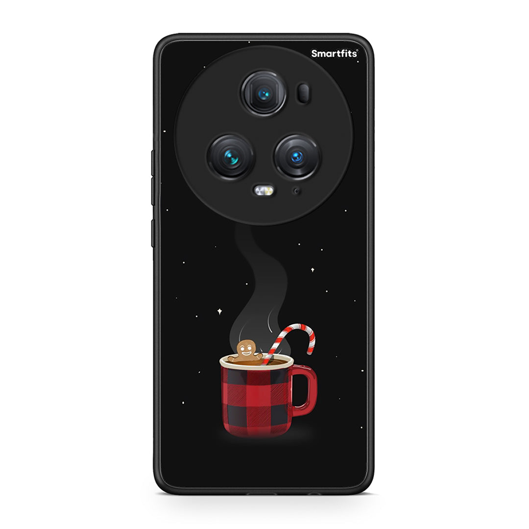Honor Magic5 Pro Xmas Bathing θήκη από τη Smartfits με σχέδιο στο πίσω μέρος και μαύρο περίβλημα | Smartphone case with colorful back and black bezels by Smartfits