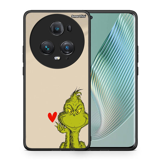 Θήκη Honor Magic5 Pro Xmas Grinch από τη Smartfits με σχέδιο στο πίσω μέρος και μαύρο περίβλημα | Honor Magic5 Pro Xmas Grinch case with colorful back and black bezels