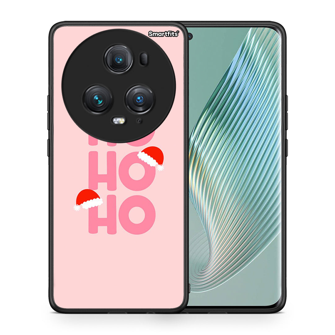 Θήκη Honor Magic5 Pro Xmas Ho Ho Ho από τη Smartfits με σχέδιο στο πίσω μέρος και μαύρο περίβλημα | Honor Magic5 Pro Xmas Ho Ho Ho case with colorful back and black bezels