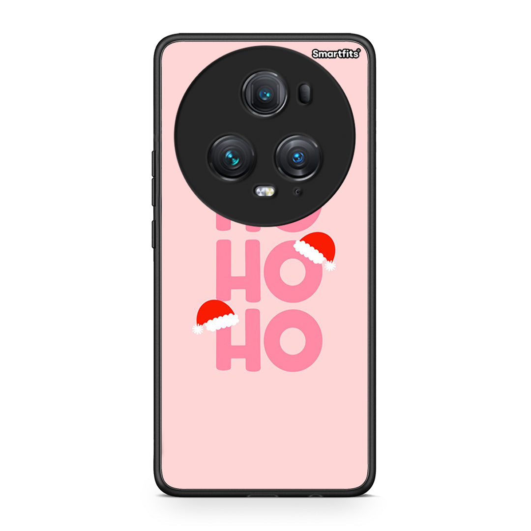 Honor Magic5 Pro Xmas Ho Ho Ho θήκη από τη Smartfits με σχέδιο στο πίσω μέρος και μαύρο περίβλημα | Smartphone case with colorful back and black bezels by Smartfits