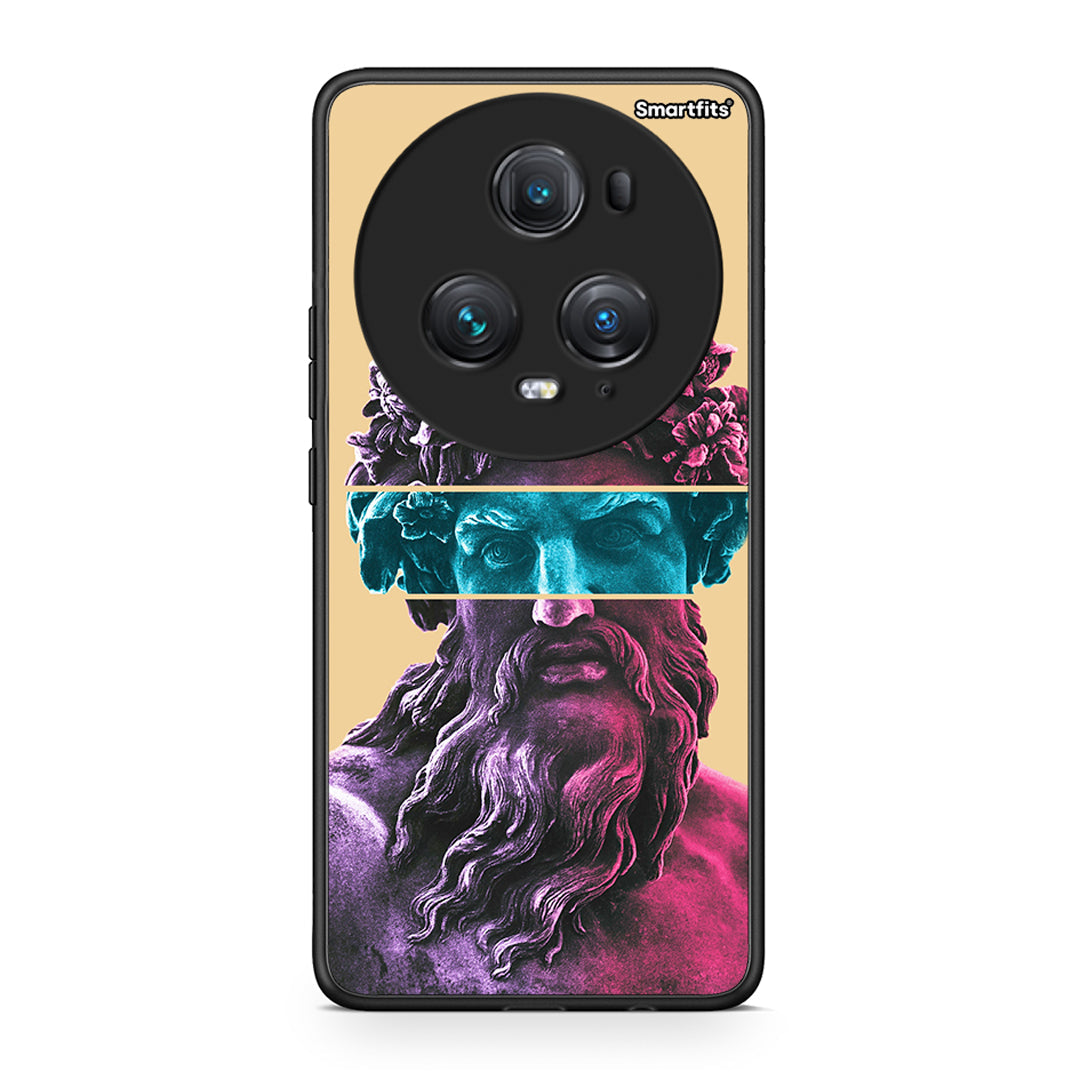 Honor Magic5 Pro Zeus Art Θήκη Αγίου Βαλεντίνου από τη Smartfits με σχέδιο στο πίσω μέρος και μαύρο περίβλημα | Smartphone case with colorful back and black bezels by Smartfits