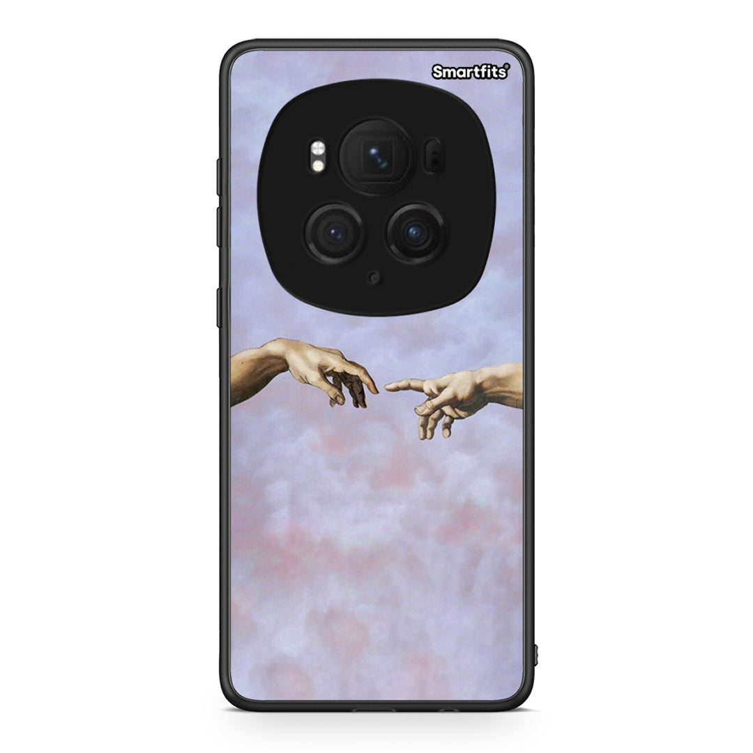 Honor Magic6 Pro Adam Hand θήκη από τη Smartfits με σχέδιο στο πίσω μέρος και μαύρο περίβλημα | Smartphone case with colorful back and black bezels by Smartfits