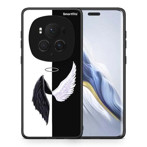 Θήκη Honor Magic6 Pro Angels Demons από τη Smartfits με σχέδιο στο πίσω μέρος και μαύρο περίβλημα | Honor Magic6 Pro Angels Demons case with colorful back and black bezels