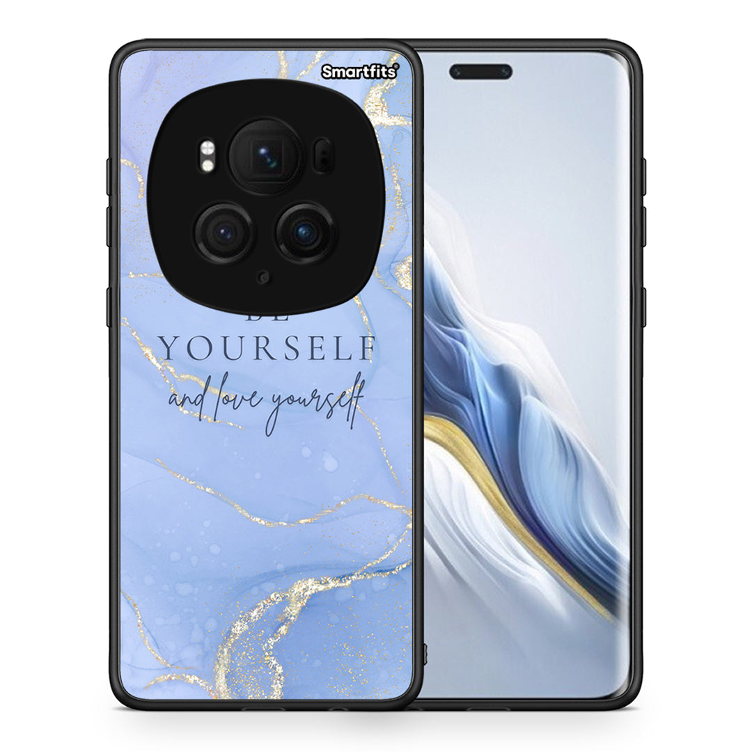 Θήκη Honor Magic6 Pro Be Yourself από τη Smartfits με σχέδιο στο πίσω μέρος και μαύρο περίβλημα | Honor Magic6 Pro Be Yourself case with colorful back and black bezels