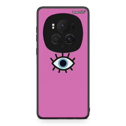Honor Magic6 Pro Blue Eye Pink θήκη από τη Smartfits με σχέδιο στο πίσω μέρος και μαύρο περίβλημα | Smartphone case with colorful back and black bezels by Smartfits