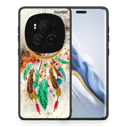 Θήκη Honor Magic6 Pro DreamCatcher Boho από τη Smartfits με σχέδιο στο πίσω μέρος και μαύρο περίβλημα | Honor Magic6 Pro DreamCatcher Boho case with colorful back and black bezels