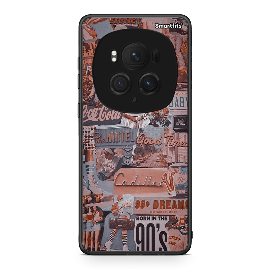 Honor Magic6 Pro Born In 90s θήκη από τη Smartfits με σχέδιο στο πίσω μέρος και μαύρο περίβλημα | Smartphone case with colorful back and black bezels by Smartfits