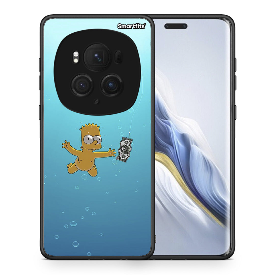 Θήκη Honor Magic6 Pro Chasing Money από τη Smartfits με σχέδιο στο πίσω μέρος και μαύρο περίβλημα | Honor Magic6 Pro Chasing Money case with colorful back and black bezels