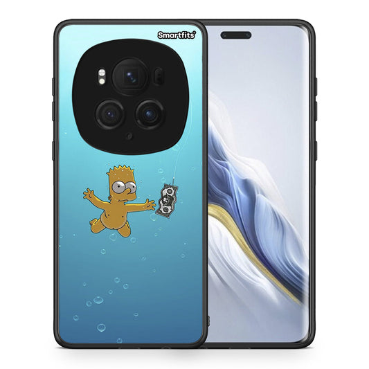 Θήκη Honor Magic6 Pro Chasing Money από τη Smartfits με σχέδιο στο πίσω μέρος και μαύρο περίβλημα | Honor Magic6 Pro Chasing Money case with colorful back and black bezels