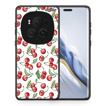Θήκη Honor Magic6 Pro Cherry Summer από τη Smartfits με σχέδιο στο πίσω μέρος και μαύρο περίβλημα | Honor Magic6 Pro Cherry Summer case with colorful back and black bezels